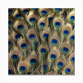 Peacock Feathers 10 Canvas Print