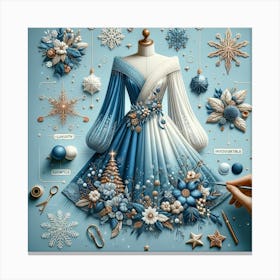 Christmas Dress 2 Canvas Print