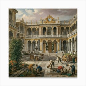 Courtyard Of The Imperial Palace Canvas Print