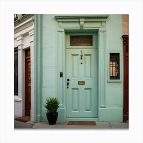 Lifelike Vision Mint Door Art 1 Canvas Print