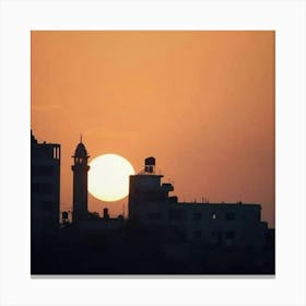 Sunset In Jerusalem Canvas Print