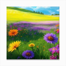 Field Of Flowers 2 Canvas Print