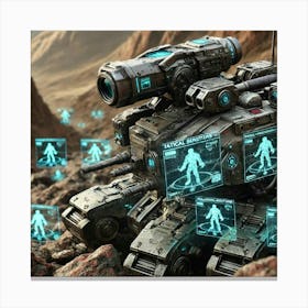 Asterian Meteor Breakers Tactical Sensors Canvas Print