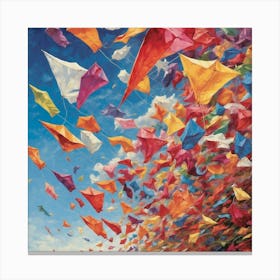 Kites In The Sky Canvas Print