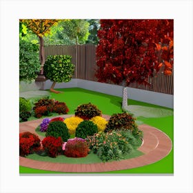 Garden In Autumn 1 Canvas Print