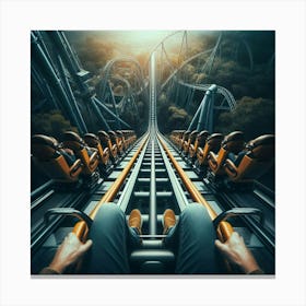 Roller Coaster Ride 1 Canvas Print