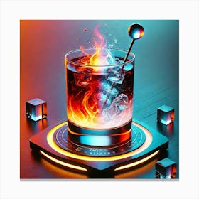 A Sci Fi Themed Cocktail Called Unity Elixir Canvas Print