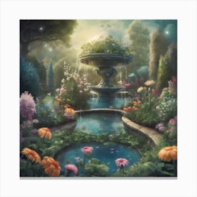 Watering The Dream Garden Art Print Canvas Print