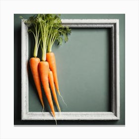 Carrots In A Frame 42 Canvas Print