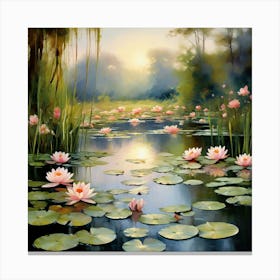 Water Lilies 6 Canvas Print