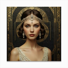 Deco Woman 19 Canvas Print