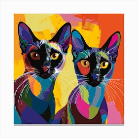 Kisha2849 Burmese Cats Colorful Picasso Style No Negative Space 85dee818 1222 4dcc 91b1 2041c71fd19d Canvas Print