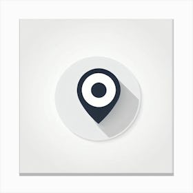 Location Pin Icon Vector Illustration Canvas Print