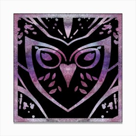 Owl Metallic Style 02 Canvas Print