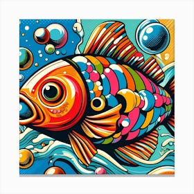 Pop Fish Canvas Print