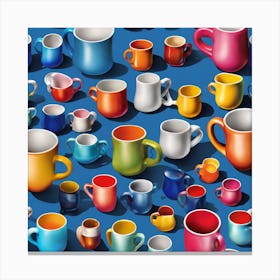 Mugs art Canvas Print