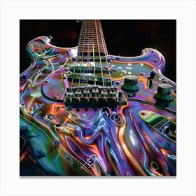 Psychedelic Guitar Canvas Print