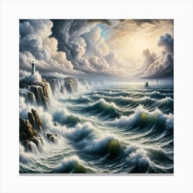 Stormy Seas Dreamscape 2 Canvas Print
