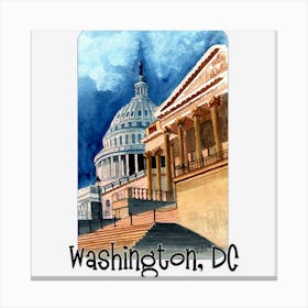 Capitol, Washington Dc Canvas Print