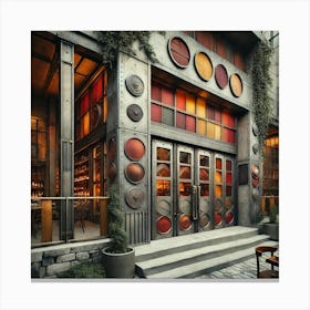 Sovereign Flame Restaurant Exterior Color Scheme Canvas Print