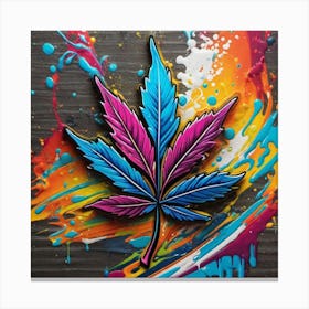 Marijuana Leaf 9 Canvas Print