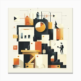 Business Illustration Canvas Print