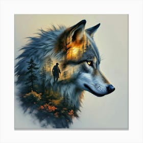 Wolfy Canvas Print