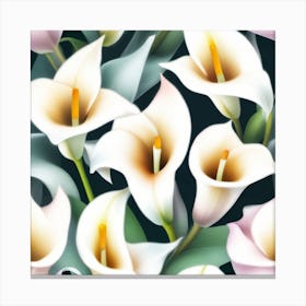 Flowers pastel IDEAS 7 Canvas Print