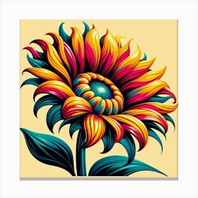 Sunflower Painting Canvas Print