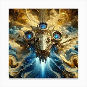 Futuristic Spaceship 1 Canvas Print