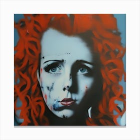 Red and misery Canvas Print