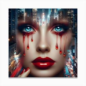 Bloody City Canvas Print