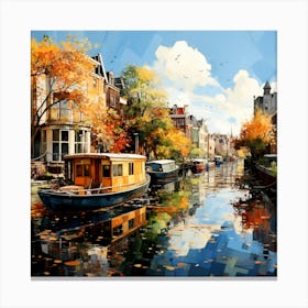 Aerial Symphony Amsterdam S Summer Canvas Canvas Print