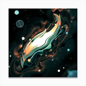 Comet cosmic Canvas Print