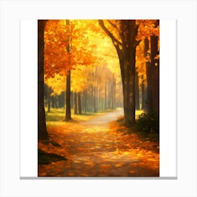 Autumn Path 5 Canvas Print