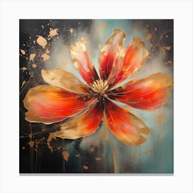 Golden Flower Canvas Print