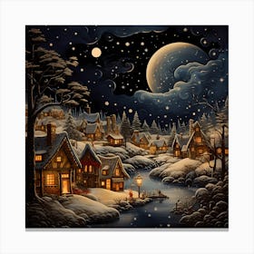 Nocturnal Holiday Reverie Canvas Print