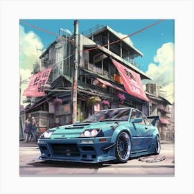 Nissan Gtr Anime 1 Canvas Print