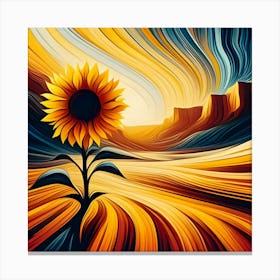 Sunflower Painting 5 Toile