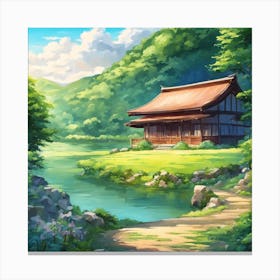 Japanese House Canvas Print