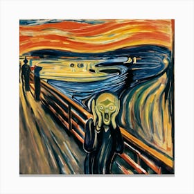 Scream face 1 Canvas Print