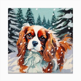 Christmas Spaniel Canvas Print
