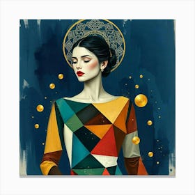 Geometric Woman Canvas Print