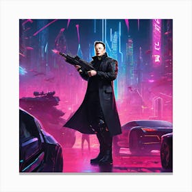 Futuristic Cityscape 75 Canvas Print