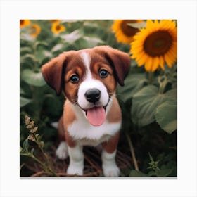 Garden Dog Canvas Print