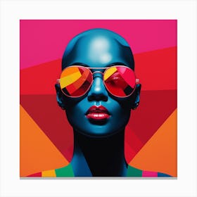 Woman With Sunglasses Canvas Print