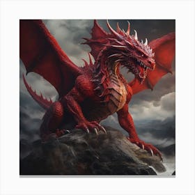 Red Dragon Canvas Print