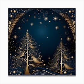 Christmas Tree Background 3 Canvas Print