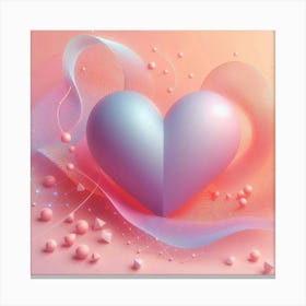 Abstract Heart Canvas Print