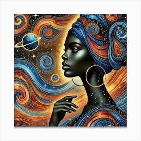 Liraella Celestial Portrait Canvas Print